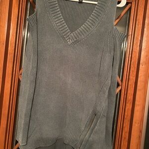 Women's Sleeveless Sweater - Blue